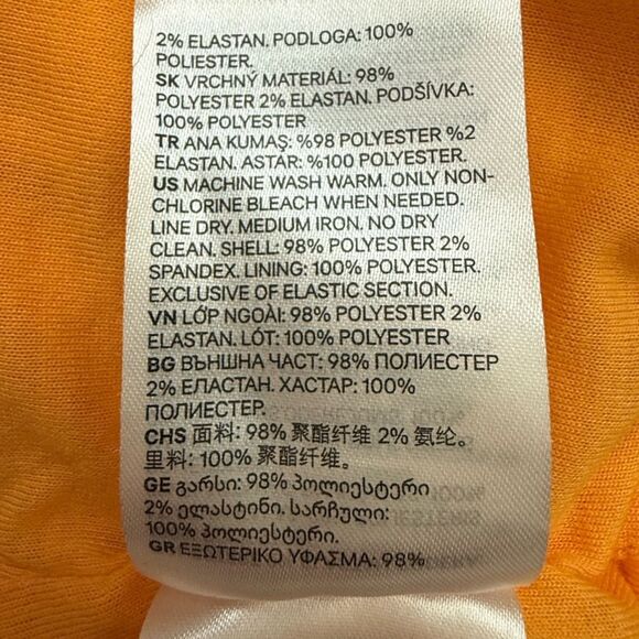 H&M Divided Orange Off-Shoulder Crop Top Size Small Like New Trendy 🌸 - Picture 7 of 9